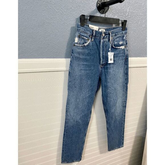 Agolde Riley Mid rise  Straight Leg Ankle jeans - Picture 6 of 15